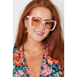 Γυναικεία oversized γυαλιά ηλίου μαύρα butterfly