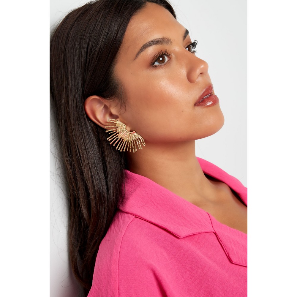 Σκουλαρίκια ήλιος  Χρυσό