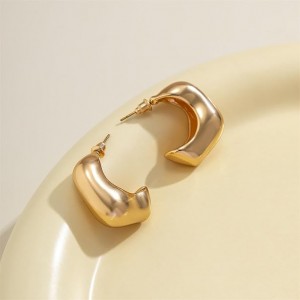 Σκουλαρίκια μικρές σταγόνες τετράγωνες - χρυσό