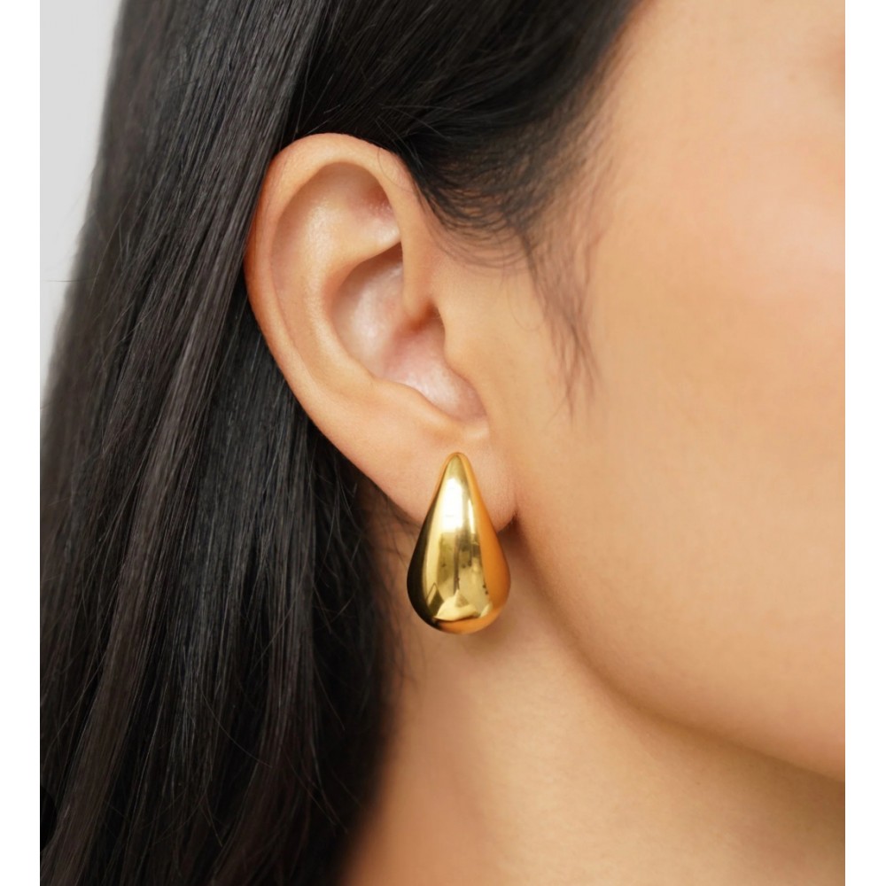 Σκουλαρίκια μικρές σταγόνες drops - χρυσό