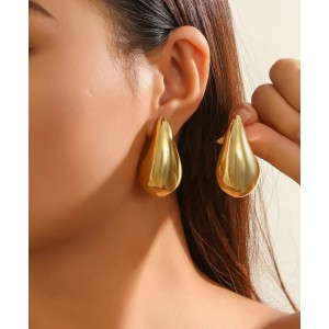 Σκουλαρίκια μεγάλες σταγόνες drops - χρυσό