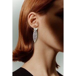 Σκουλαρίκια καρφωτά χειροποίητα σε σχήμα ψάρι