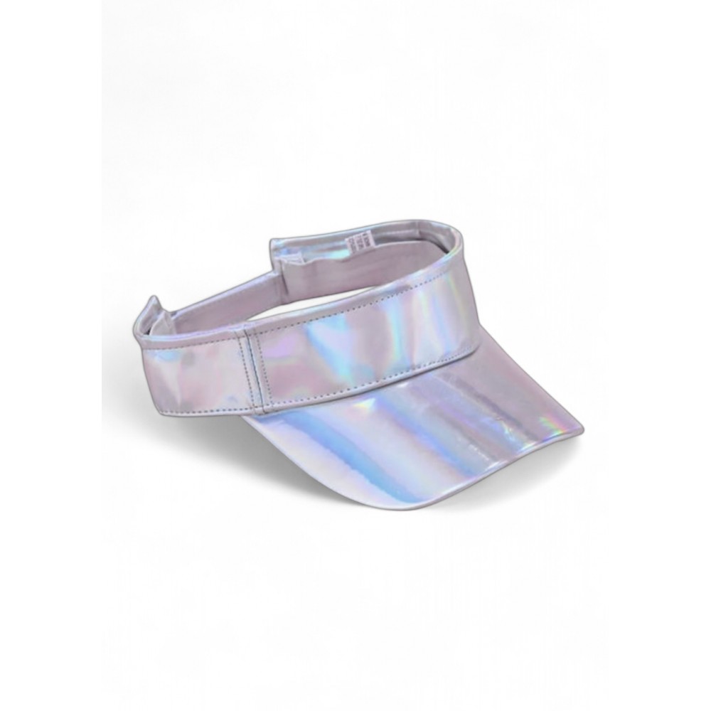 Καπέλο visor hat ιριδίζον ασημί 
