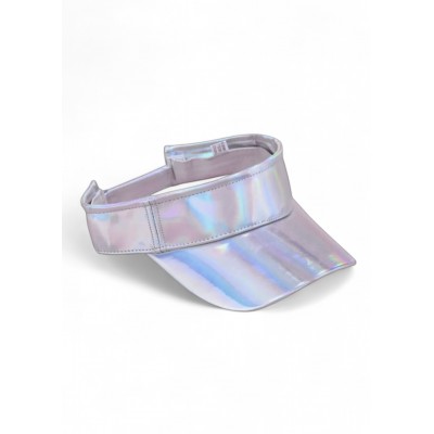 Καπέλο visor hat ιριδίζον ασημί 