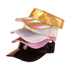 Καπέλο visor hat ιριδίζον ασημί 