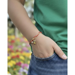 Μαρτάκι με αλυσίδα και μελισσούλα με στρας