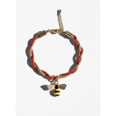 Μαρτάκι με αλυσίδα και μελισσούλα με στρας