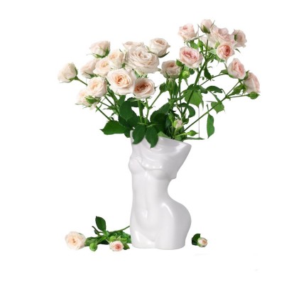 Διακοσμητικό βάζο γυμνό γυναικείο σώμα λευκό