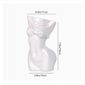 Διακοσμητικό βάζο γυμνό γυναικείο σώμα λευκό