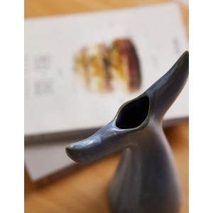 Διακοσμητικό κεραμικό βάζο εμπνευσμένο από τον ωκεανό ουρά φάλαινας μπλε