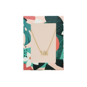 Κολιέ που γράφει "ΜΑΜΑ" με στρας - χρυσό