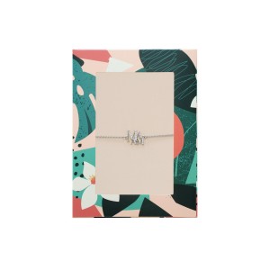 Βραχιόλι που γράφει "ΜΑΜΑ" με στρας - ασημί 